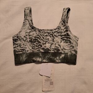 Fabletics women's size small Cameron Seamless Sports Bra gray/green New